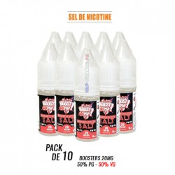 Pack 10 Boosters aux Sels de Nicotine Boost My Pop 50/50