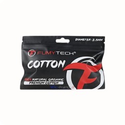 Coton premium 100% naturel organique 2,5 MM- Fumytech cigarette electronique