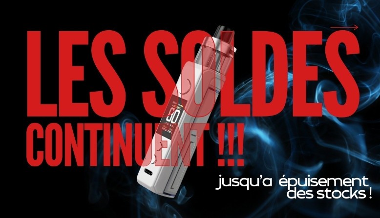 Les Soldes continuent jusqu'à épuisement des stocks !